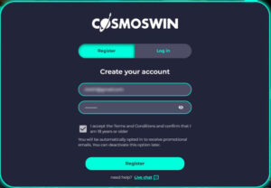 cosmoswin-account-1st-step